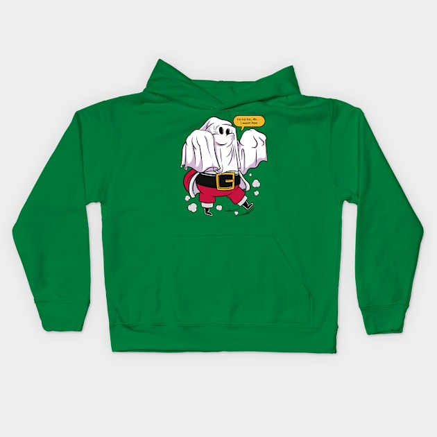 Funny Christmas Santa 🎁 Kids Hoodie by Anonic